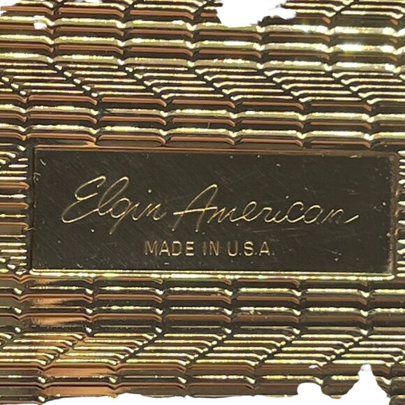 Elgin Compact Deer American Made Silver Tone Gold Tone MCM Retro Chic 50s 60s - Picture 11 of 16